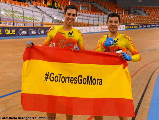 Campeonato de Europa de pista: Albert Torres y Sebastin Mora, oro en Madison