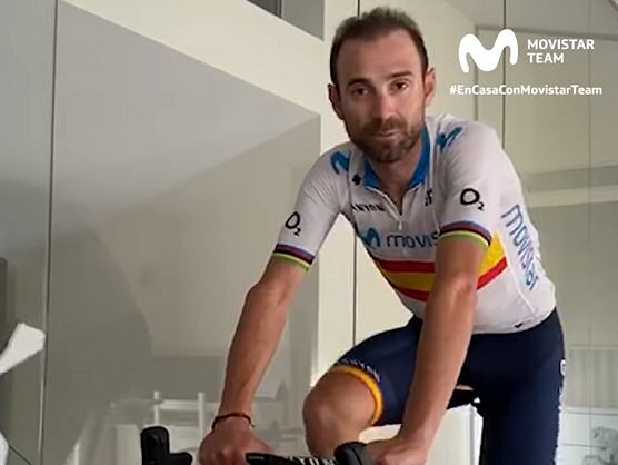 Alejandro Valverde nos ensea como entrena estos das y manda un mensaje de nimo