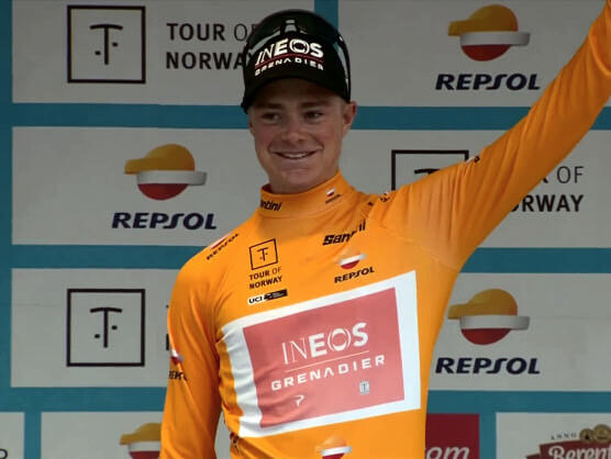 Ben Tulett, primer líder del Tour de Noruega Ben Tulett, primer líder del Tour de Noruega