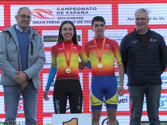 Lorena Patio y Roc Cub, campeones de Espaa de ciclocross de categora cadete
