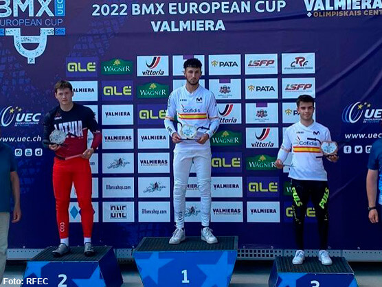 Pablo Garca, oro en la ltima prueba de la Copa de Europa de BMX en Valmiera