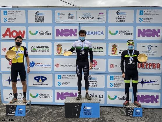 Maceda coron a los quince ganadores finales de la Copa Galicia de Ciclocross 2020