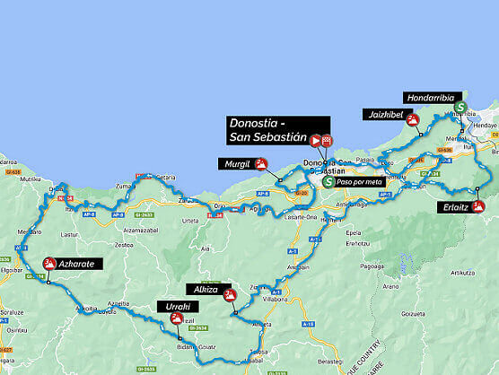 Presentado el recorrido oficial de la Clsica de San Sebastin 2022