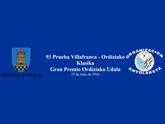 Clasificaciones completas de la Clásica de Ordizia 2016 Clasificaciones completas de la Clásica de Ordizia 2016