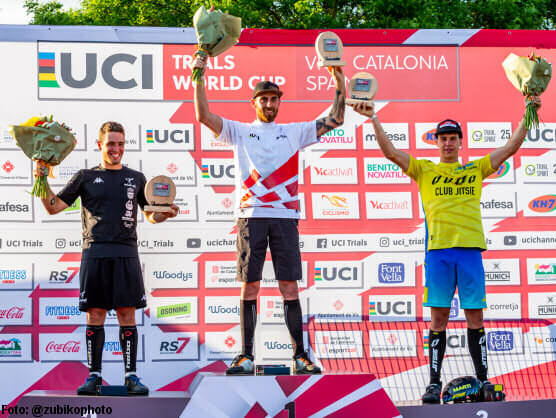Vic coron a los campeones de la primera prueba de la Copa del Mundo de trial