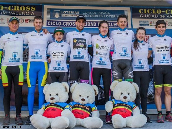 Valencia coron a los vencedores de la Copa de Espaa de ciclocross