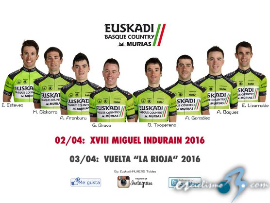 Euskadi-Murias, al GP Miguel Indurain y la Vuelta a La Rioja Euskadi-Murias, al GP Miguel Indurain y la Vuelta a La Rioja