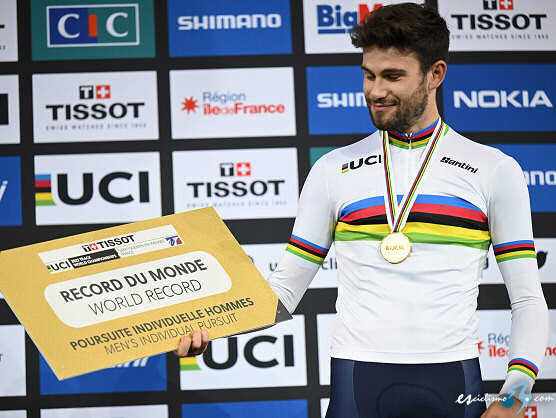 Mundial de pista: Filippo Ganna, oro y rcord del mundo en persecucin individual