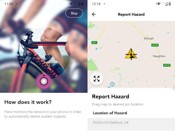 Flare, la App que detecta automticamente los accidentes de ciclistas