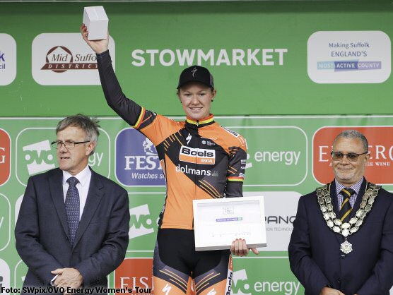 Jolien DHoore, primera lder del OVO Energy Womens Tour