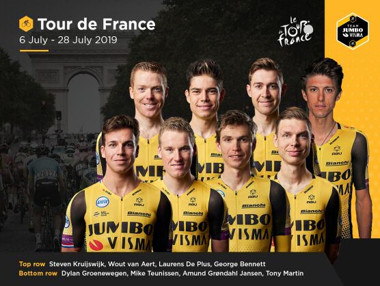 Jumbo-Visma, con Kruijswijk y Van Aert, pero sin Roglic, al Tour de Francia