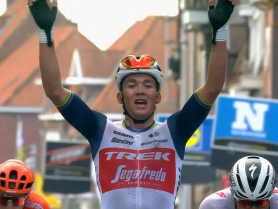 Mads Pedersen hace suya la Gante-Wevelgem 2020 Mads Pedersen hace suya la Gante-Wevelgem 2020