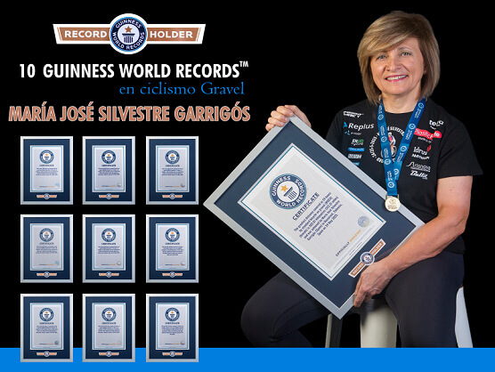 María José Silvestre entra en el Libro Guinness de los Récords con diez marcas en gravel María José Silvestre entra en el Libro Guinness de los Récords con diez marcas en gravel