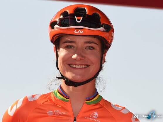 Marianne Vos logra su tercer triunfo en el Giro Rosa, Annemiek van Vleuten sigue lder