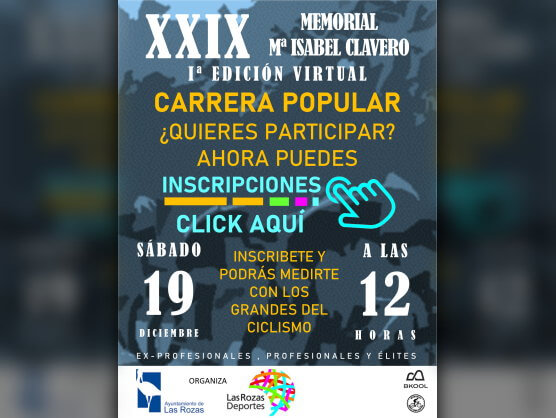 El XXIX Memorial Mara Isabel Clavero se realizar de forma virtual en BKOOL