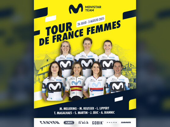 Movistar anuncia su potente siete para el Tour de Francia Femenino Movistar anuncia su potente siete para el Tour de Francia Femenino
