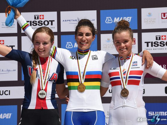 Ctos. del Mundo: La italiana Elisa Balsamo se impone en la prueba en ruta junior Ctos. del Mundo: La italiana Elisa Balsamo se impone en la prueba en ruta junior