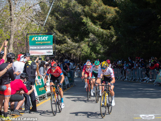Caser, patrocinador del maillot de la montaa en la Volta a Catalunya