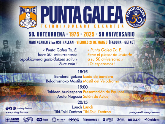 La Sociedad Ciclista Punta Galea arranca su 50 aniversario con el izado de su bandera en Fadura La Sociedad Ciclista Punta Galea arranca su 50 aniversario con el izado de su bandera en Fadura
