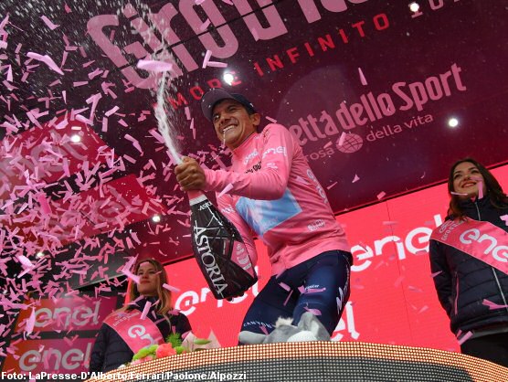 Richard Carapaz se adjudica el Giro de Italia y Chad Haga la ltima etapa