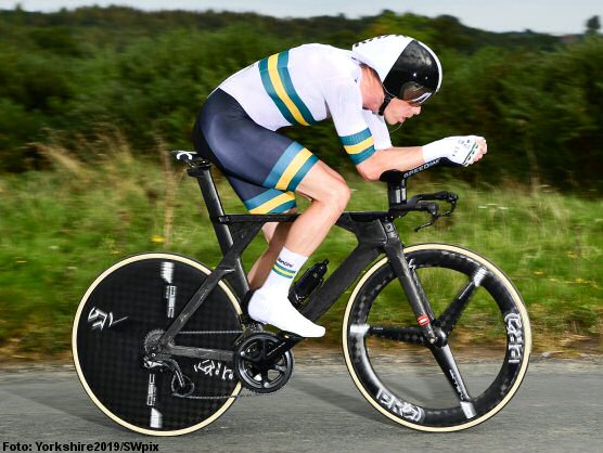 Dennis resiste el vendaval Evenepoel y renueva el ttulo de Campen del Mundo de contrarreloj