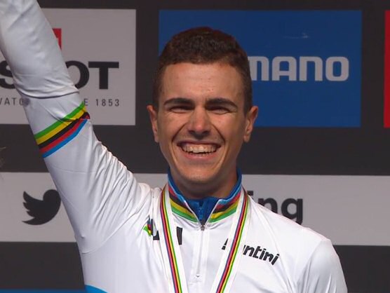 Mundial de ciclismo: Nils Eekhoff descalificado en la prueba sub-23 que gana Samuele Battistella