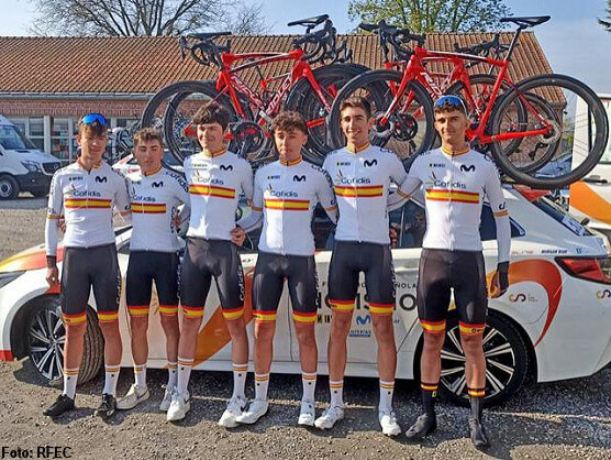 Buena actuación de la Selección Española en la París-Roubaix Junior Buena actuación de la Selección Española en la París-Roubaix Junior