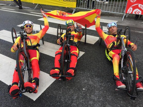 10 medallas, el sobresaliente botn de la Seleccin Espaola de ciclismo adaptado en Ostende