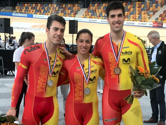 Copa del Mundo de pista: Dos platas y un bronce, colofón español en Apeldoorn Copa del Mundo de pista: Dos platas y un bronce, colofón español en Apeldoorn