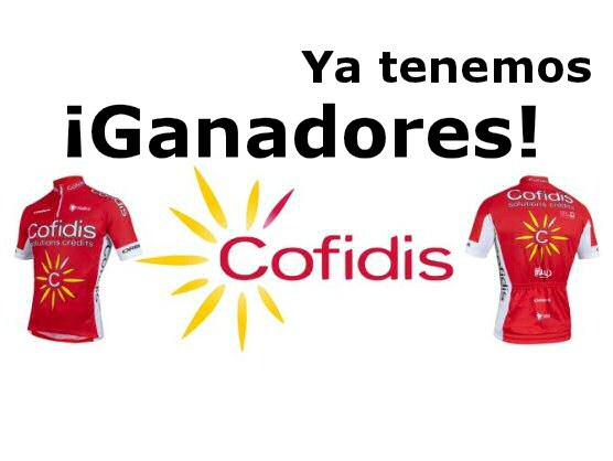 Éstos son los ganadores de los 5 maillots de Cofidis Éstos son los ganadores de los 5 maillots de Cofidis