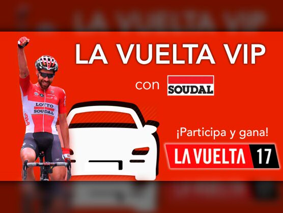 Soudal sortea un asiento en el coche oficial del equipo durante la Vuelta a España Soudal sortea un asiento en el coche oficial del equipo durante la Vuelta a España