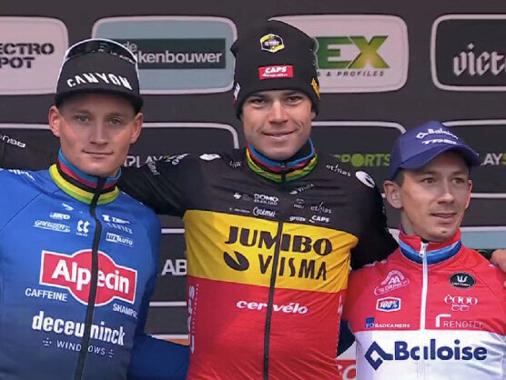 Wout van Aert bate en duelo a Mathieu van der Poel en el Superprestigio de Zolder