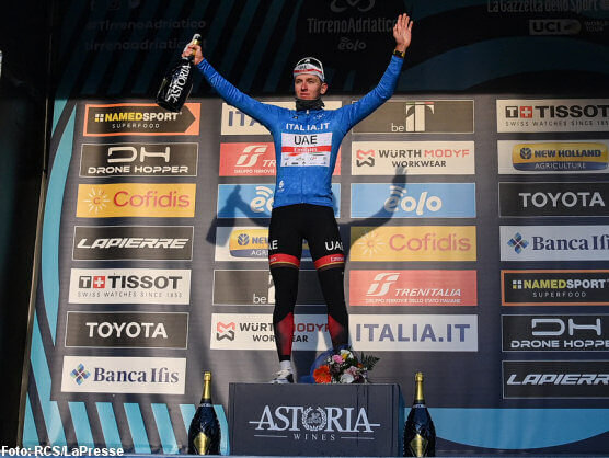 Tirreno-Adriático: Tadej Pogacar: "Sin el error, la etapa podía haber terminado de otra manera" Tirreno-Adriático: Tadej Pogacar: "Sin el error, la etapa podía haber terminado de otra manera"
