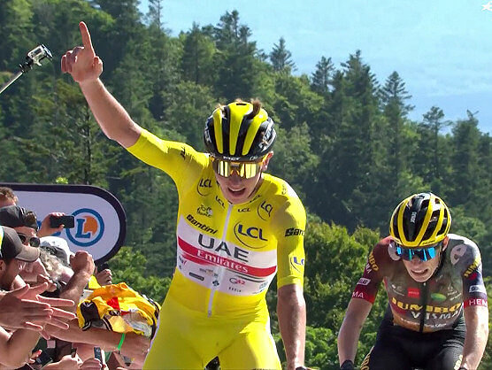 Tour de Francia: Tadej Pogacar gana en La Planche des Belles Filles