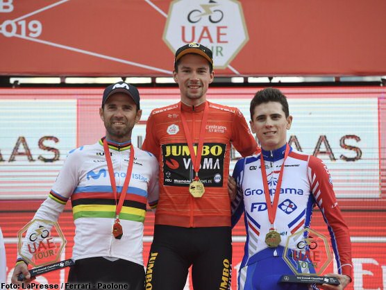 Roglic se lleva el Tour de los Emiratos con Valverde segundo, Bennett gana la ltima etapa