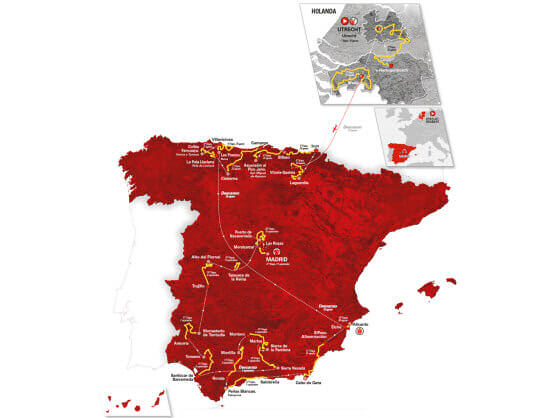 Recorrido completo de la Vuelta a Espaa 2022 [Etapas y perfiles]