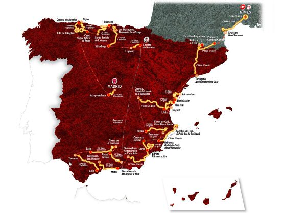 Caja Rural, Manzana Postobn, Cofidis y Aqua Blue, invitados a la Vuelta a Espaa