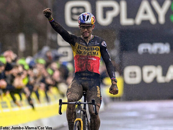 Wout van Aert domina a su antojo el Superprestigio de ciclocross de Gullegem