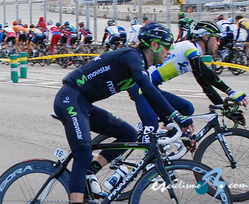 Alejandro Valverde abandona la Volta a Catalunya por una caída Alejandro Valverde abandona la Volta a Catalunya por una caída