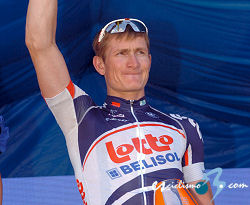 André Greipel, primer líder del Tour de Omán al ganar la etapa inaugural André Greipel, primer líder del Tour de Omán al ganar la etapa inaugural