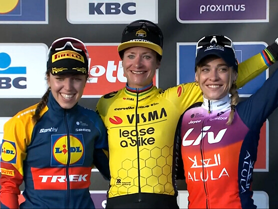 Marianne Vos puede con Shirin van Anrooij en A Travs de Flandes Femenina