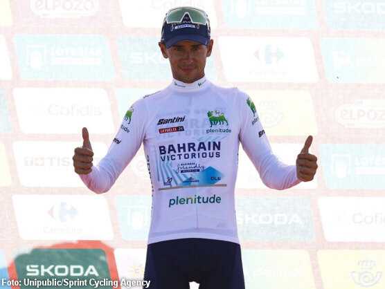Vuelta a España: Antonio Tiberi, mejor joven y cuarto de la general, abandona Vuelta a España: Antonio Tiberi, mejor joven y cuarto de la general, abandona