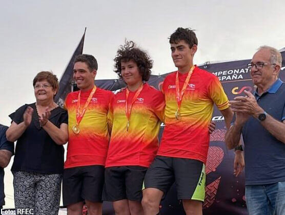 Alba Riera, Dani Barn y Borja Conejos, campeones de Espaa de Trial 2023