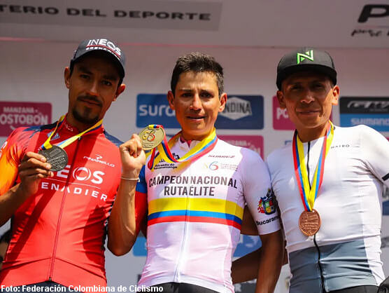 Esteban Chaves, campen de Colombia de ciclismo en ruta
