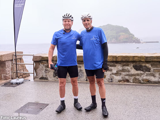 Chris Hoy lidera con Indurain una prueba a beneficio de Laurues de San Sebasti�n a Barcelona