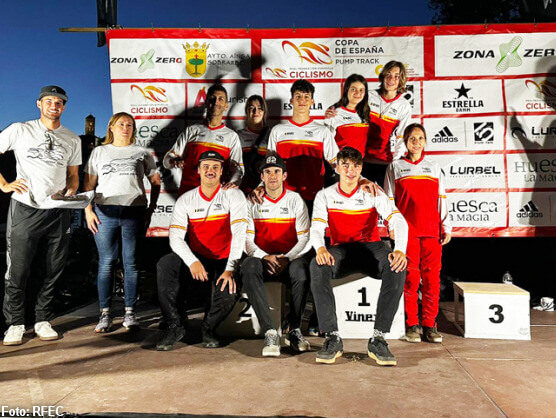 ngel Heras y Ruth Abad vencen en la Copa de Espaa de Pump Track de Ansa