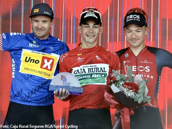 Pese a una cada, Orluis Aular se lleva la CRO Race, Campbell Stewart gana la ltima etapa