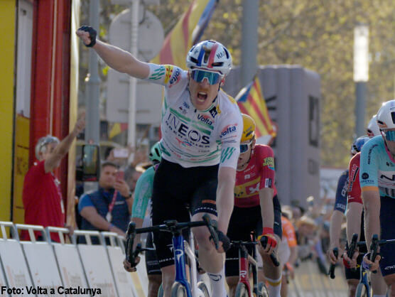 Volta a Catalunya: Dorian Godon repite victoria en Vila-seca tras la ca�da de Evenepoel