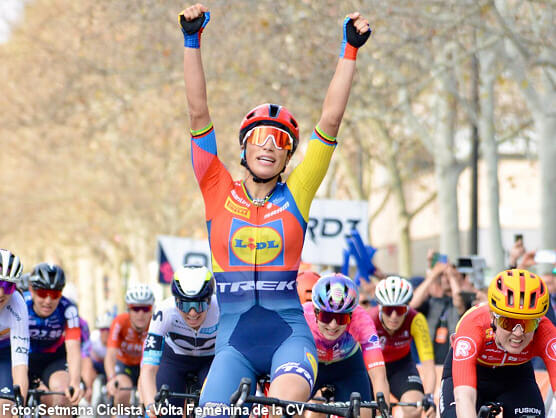 Elisa Balsamo vence al sprint en València y Vollering sigue líder en la Setmana Ciclista Valenciana Elisa Balsamo vence al sprint en València y Vollering sigue líder en la Setmana Ciclista Valenciana