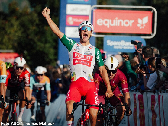 Giovanni Lonardi estrena la Arctic Race de Noruega con un triunfo al esprint en Myre